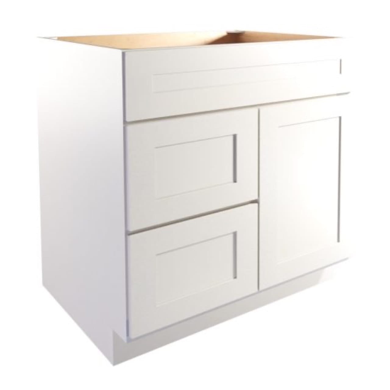 Weston - Vanity Sink Bases W/2 Drawers on Right and 1 Door