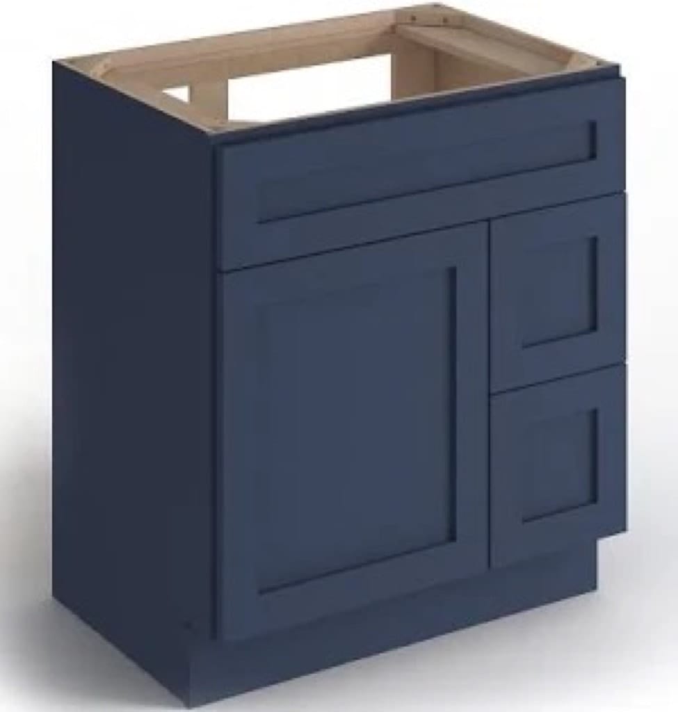 Weston - Vanity Sink Bases W/2 Drawers on Left and 1 Door