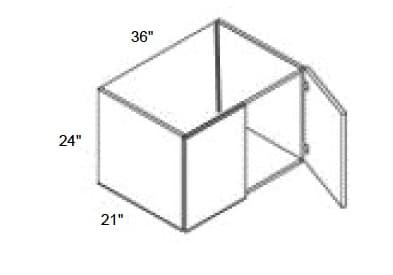 Alvic - Hanging Vanity Sink Base with 2 Doors