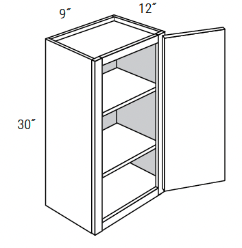 Amesbury Recessed - Wall Single Door 30" Tall