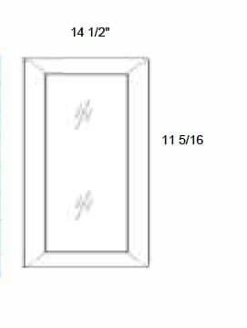Petit - No Mullion Style Clear Glass Single Door