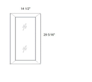 MX Shaker - No Mullion Style Frosted Single Glass Door