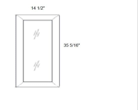 Petit - No Mullion Style Clear Glass Single Door