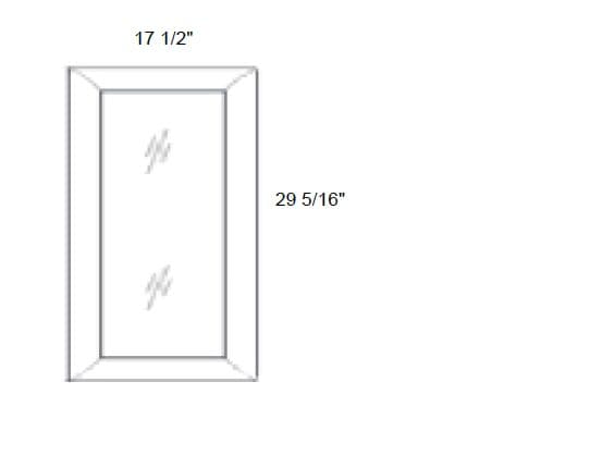 Petit - No Mullion Style Clear Glass Single Door