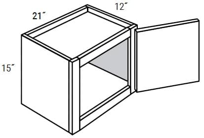 Yarmouth Slab - Wall Single Door 15" Tall
