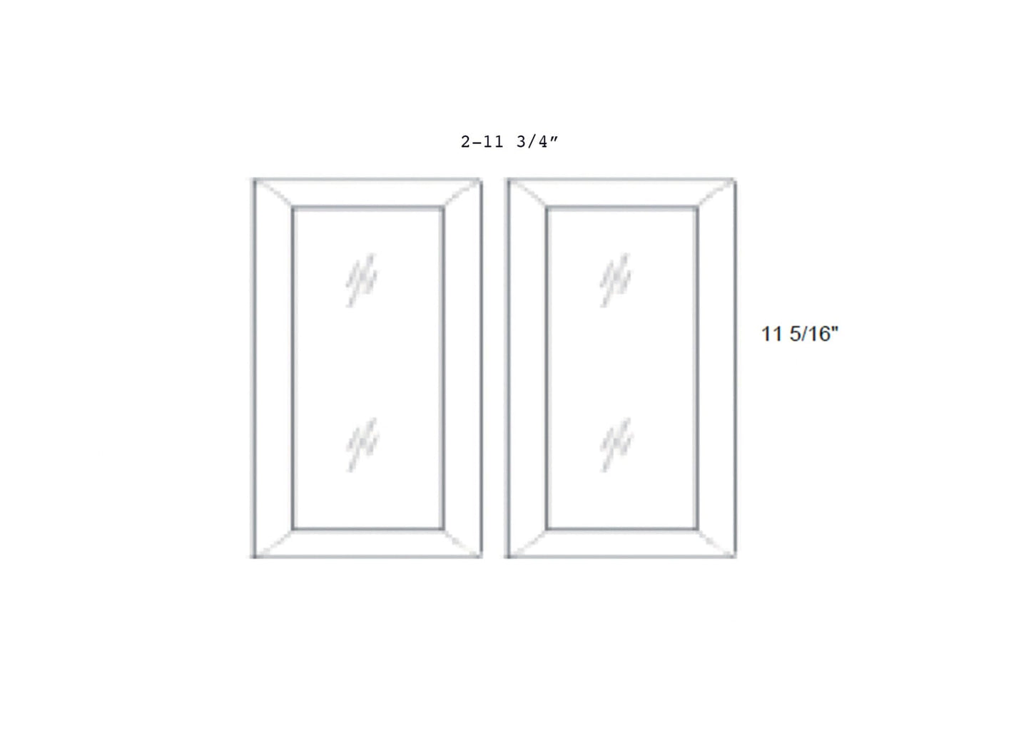 MX Shaker - No Mullion Style Clear Glass Butt Doors