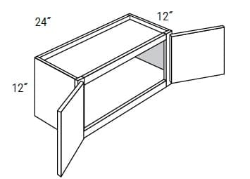 Weston - Wall Double Doors W/ 2 Butt Doors 12" Tall