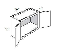 Yarmouth Slab - Wall Double Doors W/ 2 Butt Doors 18" Tall