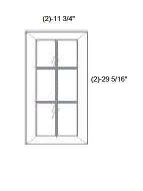 Signature - Mullion Style Clear Glass Butt Doors