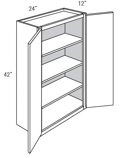 Weston - Wall Double Doors W/Butt Doors 42" Tall
