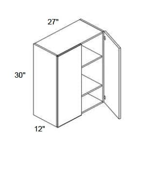 Alvic - Wall Double Doors W/Butt Doors 30" Tall