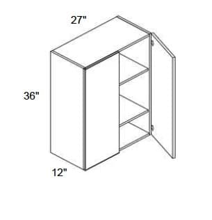 Alvic - Wall Double Doors W/Butt Doors 36" Tall