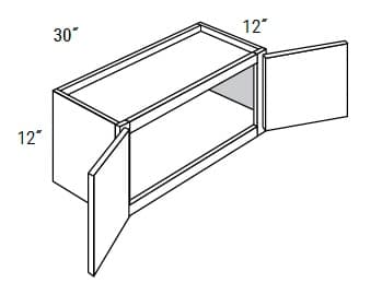 Yarmouth Slab - Wall Double Doors W/ 2 Butt Doors 12" Tall