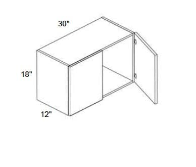 Alvic - Wall Double Doors W/ 2 Butt Doors 18" Tall