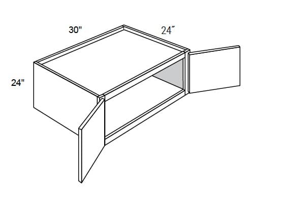 Weston - Wall Cabinets 2 Doors 24" Deep & Butt Doors