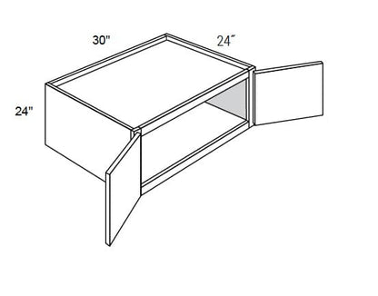 Weston - Wall Cabinets 2 Doors 24" Deep & Butt Doors