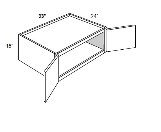 MX Recessed - Wall Cabinets 2 Doors 24" Deep & Butt Doors