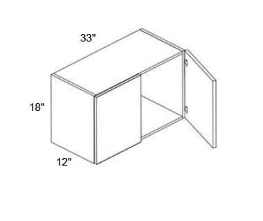 Alvic - Wall Double Doors W/ 2 Butt Doors 18" Tall