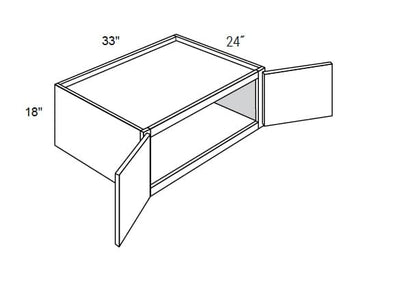 MX Recessed - Wall Cabinets 2 Doors 24" Deep & Butt Doors