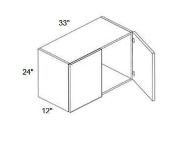 Alvic - Wall Double Doors W/ 2 Butt Doors 24" Tall