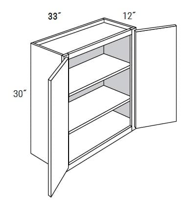 Weston - Wall Double Doors W/Butt Doors 30" Tall