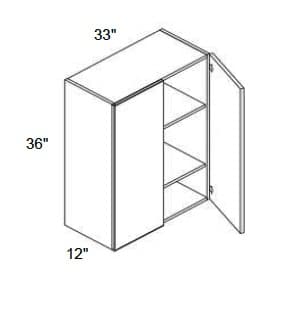 Alvic - Wall Double Doors W/Butt Doors 36" Tall