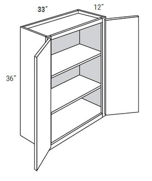 Amesbury Recessed - Wall Double Doors W/Butt Doors 36