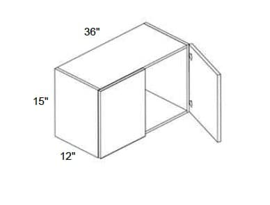 Alvic - Wall Double Doors W/ 2 Butt Doors 15" Tall