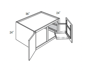 Amesbury Recessed - Wall Refrigerator Cabinets 2 Doors 24