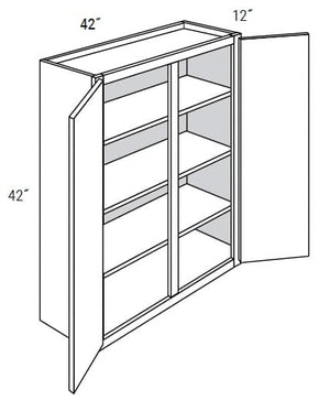 Amesbury Recessed - Wall Double Doors 42