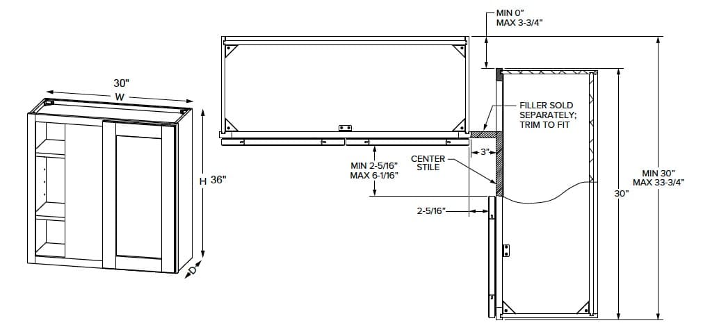 Malibu - Wall Blind Cabinets