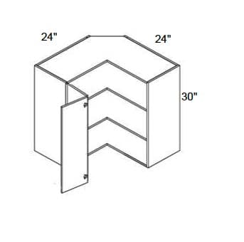 Alvic - Wall Pie Cut Corner Cabinet