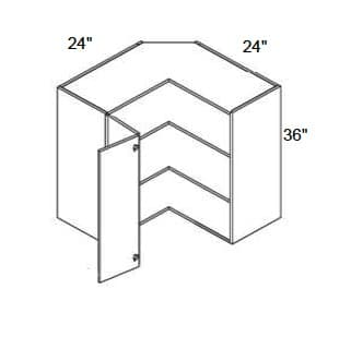 Alvic - Wall Pie Cut Corner Cabinet