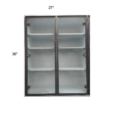 Venice - Double Metal Glass Doors W/ Frosted Glass (sold in pairs)