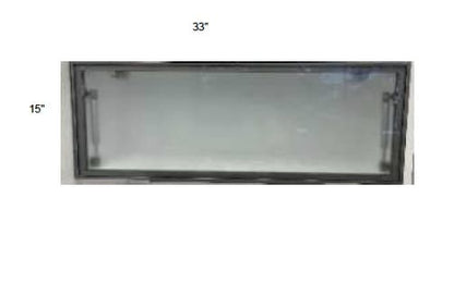 Alvic - Single Metal Glass Door for Lift Up Cabinets