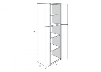 Alvic - Tall 4 Doors Pantry W/ Butt Doors